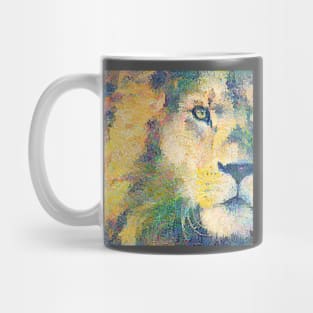 lion painting (leo art, lion king) Mug